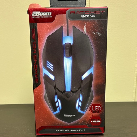 Ratchet GM515BK Gaming Mouse - Black and Blue - Picture 1 of 5